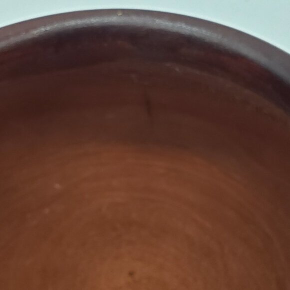 Haiti Two-Toned Hand Carved Wooden Floral Trinket Box or Bowl with Lid - Picture 2 of 12